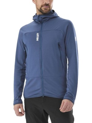 Millet Fusıon Grıd Kapşonlu T.fermuar Polartec® Powergrıd Erkek Ceket MIV9024 MIV.N0395 Mavi