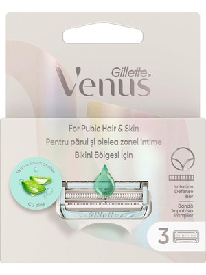 Gillette Venus Bikini Bölgesine Özel 3 Adet Yedek Başlık