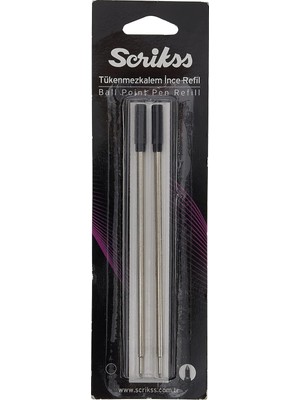 Scrikss 711 Slim Tükenmez Refil Siyah