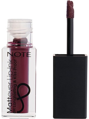 Note Cosmetics Note Mattever -Ink Mat ve Kalıcı Likit Ruj 16 Plum Queen - Mor