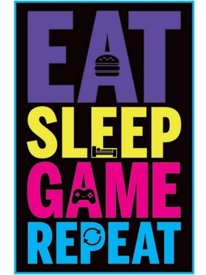 Pyramid International Grindstore Maxi Poster Eat, Sleep, Game, Repeat (Gaming)