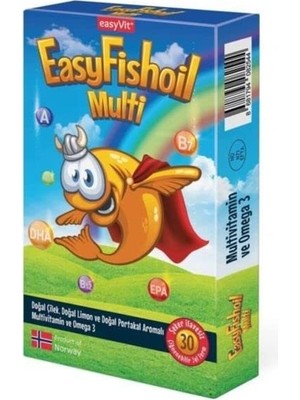 Easyfishoil Multi + 3 30 Çiğnenebilir Jel Form