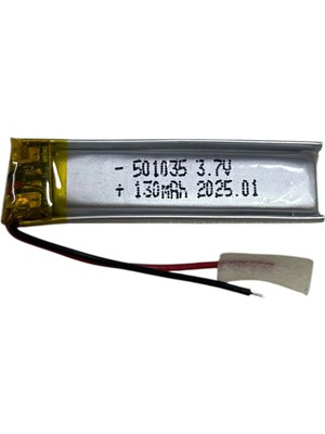 Renas Store Sertec 501035 3.7V 130MAH Li-Polymer Pil (DEVRELI/1.5A)