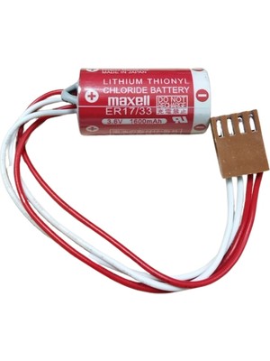 Renas Store Maxell ER17/33 3.6V 2/3A 4 Pın Size Lithium Pil - Kahverengi Soket