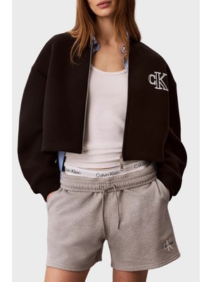 Calvin Klein Calvın Kleın Kadın Marka Logolu Günlük Kullanıma Uygun Siyah Ceket LV047AB508 Ub1