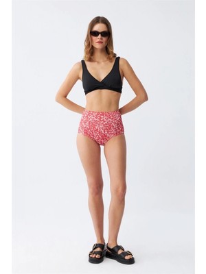 Hace Bazaar Kadın Pedli Yüksek Bel Bikini Takımı - Siyah