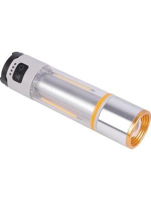 Renas Store 1000 Lümen Güçlü Aydınlatmaya Sahip Gold  GP-222 Ile Kamp Gecelerini Aydınlatın Hem El Feneri Hem De Kamp Lambası Olarak Kullanılabilen Çok Fonksiyonlu Yapısı, USB Şarj Özelliği ve Dayanıklı Gö