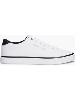 Tommy Hilfiger Tommy Hılfıger Erkek Marka Logolu Günlük Kullanıma Uygun Beyaz Sneaker FM0FM05739 Ybs