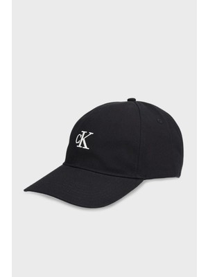 Calvin Klein Calvın Kleın Erkek Marka Logolu Günlük Kullanıma Uygun Siyah Şapka LV04G5002G Ub1