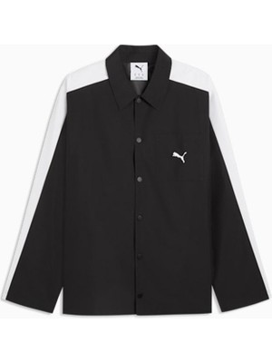 Puma T7 Relaxed Woven Overshirt Erkek T-Shirt 638362-01