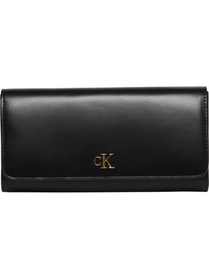 Calvin Klein Calvın Kleın Kadın Marka Logolu Günlük Kullanıma Uygun Siyah Cüzdan LV04F1224G Ub1