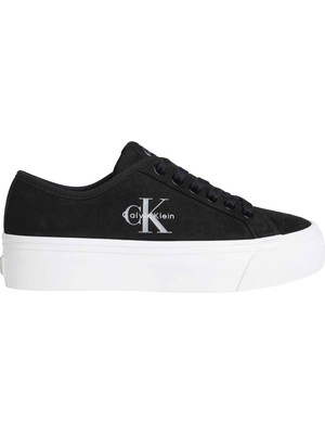 Calvin Klein Calvın Kleın Kadın Marka Logolu Günlük Kullanıma Uygun Siyah Sneaker HW0HW03088 Beh