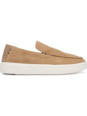 Tommy Hilfiger Tommy Hılfıger Erkek Marka Logolu Günlük Kullanıma Uygun Haki Loafer Ayakkabı FM0FM05924 Rbc