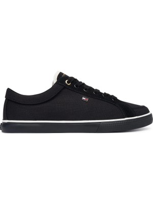 Tommy Hilfiger Tommy Hılfıger Kadın Marka Logolu Günlük Kullanıma Uygun 1siyah1 Sneaker FW0FW09390 0gk