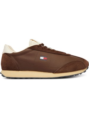 Tommy Hilfiger Tommy Hılfıger Erkek Marka Logolu Günlük Kullanıma Uygun Kahverengi Sneaker EM0EM01763 Gv0