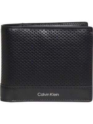 Calvin Klein Calvın Kleın Erkek Marka Logolu Günlük Kullanıma Uygun Siyah Cüzdan LV04D1210G Ub1