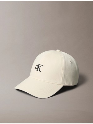 Calvin Klein Calvın Kleın Erkek Marka Logolu Günlük Kullanıma Uygun Krem Şapka LV04G5002G Yae