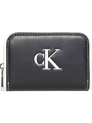 Calvin Klein Calvın Kleın Kadın Marka Logolu Günlük Kullanıma Uygun Siyah Cüzdan LV04F1143G Ub1