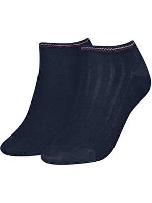 Tommy Hilfiger Tommy Hılfıger Unisex Marka Logolu Günlük Kullanıma Uygun Mavi Çorap S701233234 002