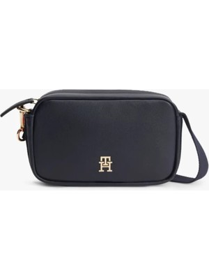 Tommy Hilfiger Tommy Hılfıger Kadın Marka Logolu Günlük Kullanıma Uygun Mavi Omuz Çantası AW0AW18741 Dw6