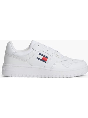 Tommy Hilfiger Tommy Hılfıger Kadın / Kız Marka Logolu Günlük Kullanıma Uygun Beyaz Sneaker EN0EN02933 Ybs