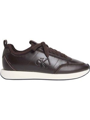 Calvin Klein Calvın Kleın Kadın Marka Logolu Günlük Kullanıma Uygun Bordo Sneaker HW0HW03118 Vh2