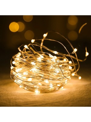 Hace Bazaar Peri LED Işık 28 Ledli 3 Metre Sarı LED Şerit Aydınlatma Spot LED (K95)