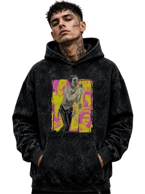 Sevbano Sex Pistols Rock Metal Müzik Grubu Baskılı Unisex Oversize Yıkamalı Hoodie Sweatshirt
