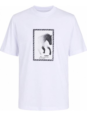 Trender Baskılı Beyaz Erkek T-Shirt 26ETSH20030