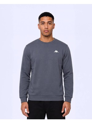 Kappa Tanner Erkek Antrasit Regular Sweatshirt