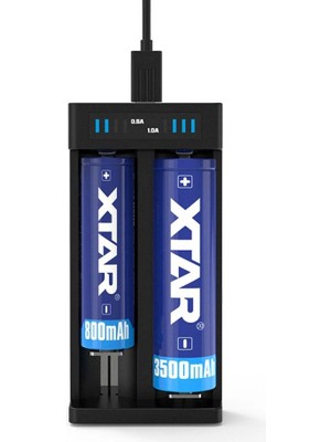 Renas Store Xtar Mc2 Plus Ikili Li-Ion Pil Şarj Cihazı
