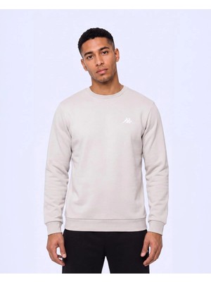 Kappa Tanner Erkek Taş Rengi Regular Sweatshirt