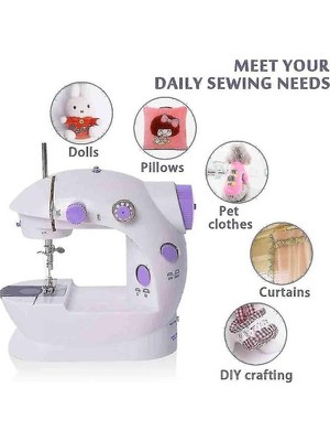 Hereveoyuncak Mini Ev Dikiş Makinesi Peddallı Sewing Machine