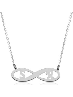 Inure Jewelry Gümüş Sonsuzluk Harf Kolye