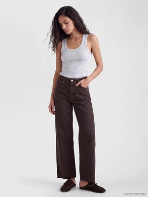 LC Waikiki Yüksek Bel Wideleg Kadın Jean Pantolon  (W6)