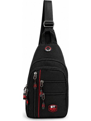 Seventeen Unisex Orta Boy Çok Gözlü Çapraz Askılı Body Bag
