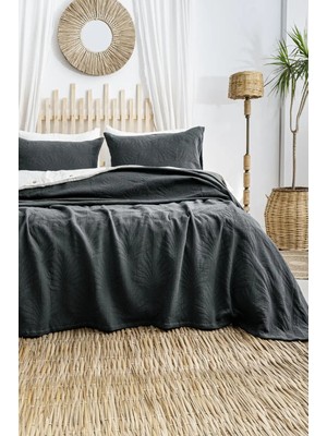 Valor Şaheser Home Collection Yatak Örtüsü Çift Kişilik Silvia Antrasit