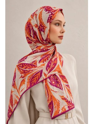 Lesscarves Desenli Pamuk Ipek Şal LS2303