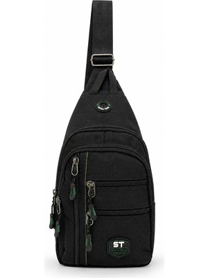 Seventeen Unisex Orta Boy Çok Gözlü Çapraz Askılı Body Bag