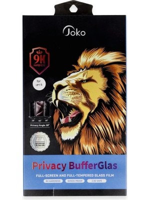 Royaleks Joko Apple Iphone 16 Pro Buffer Hayalet Cam Ekran Koruyucu - Siyah