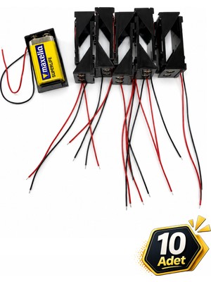 Tabis Pil Yuvası 9V Açık - 10 Adet
