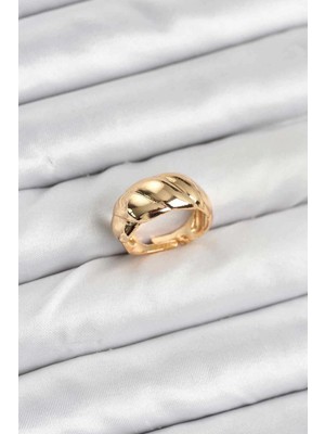 Hace Bazaar Gold Renk Bombeli Sarmal Yüzük - TJ-BYK3908