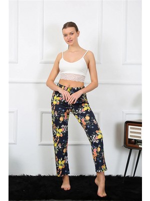 Hace Bazaar Marsilyan- Kadın Pamuklu Alt Pijama Lacivert