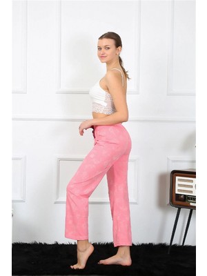 Hace Bazaar Marsilyan- Kadın Pamuklu Alt Pijama Pembe