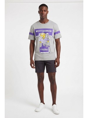 Blow Up Future Gen Tigers Gri Oversize Erkek T-Shirt 141578