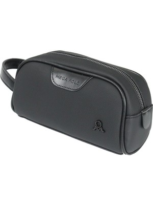 Nacario M 433 Mega Bag Kanvas El/clutch/makyaj/tıraş Çantası Siyah