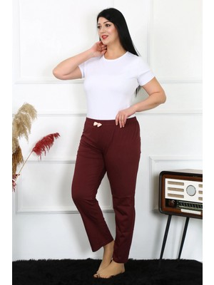Hace Bazaar Marsilyan- Kadın Pamuklu Büyük Beden Alt Pijama
