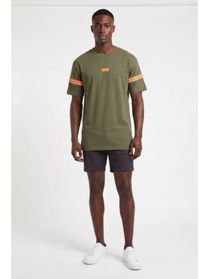 Blow Up Future Gen Logo\'s Haki Oversize Erkek T-Shirt 141590