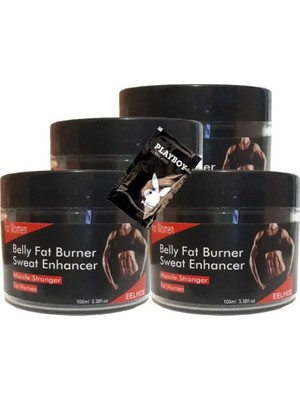 Rota Style Süper Belly Fatburner Sweat Enhancer Kadınlar Için Krem 4X100 ml + 1 Adet Jel ile
