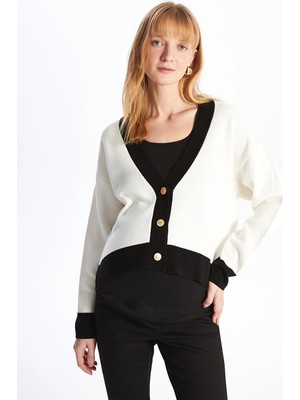 Lc Waikiki Yeni Sezon V Yaka Oversize Kadın Triko Hırka
